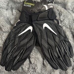 Nike Superbad Black and White Sports Gloves
